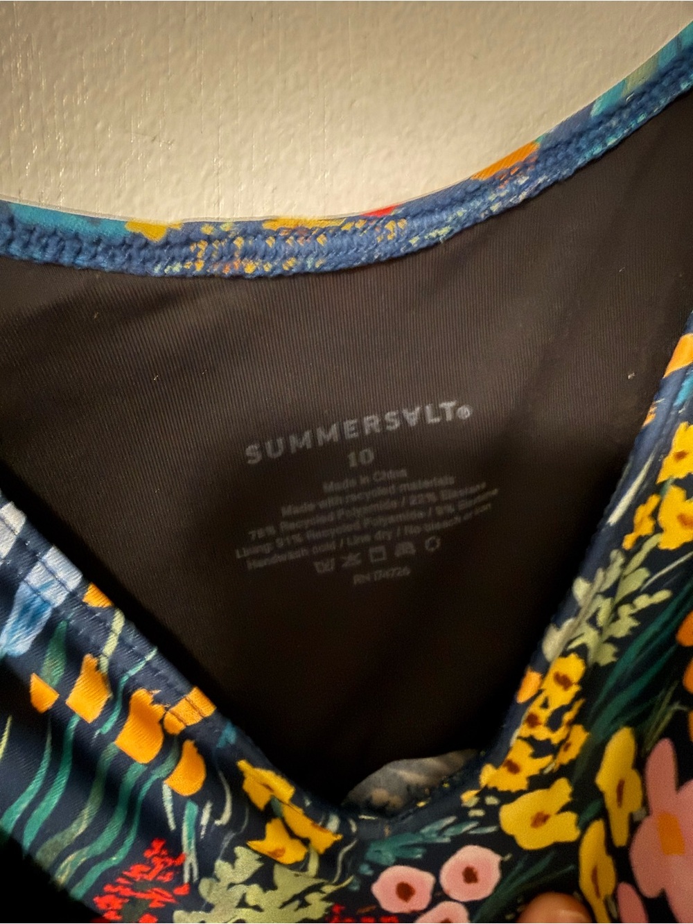 Summersalt One-Piece Wrap Swimsuit - Floral (Rifle Paper Collab) View 2